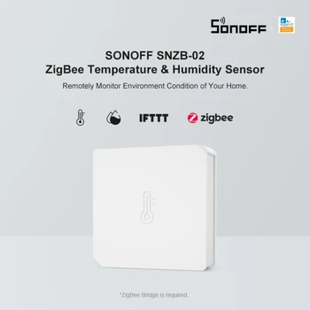 SONOFF SNZB 02 ZigBee Датчик Температуры И влажности eWeLink Умный Дом Монитор Безопасности в режиме реального времени Для Alexa Google Assistant
