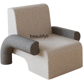Ленивый одноместный диван-кресло, легкое роскошное итальянское минималистичное кресло с откидной спинкой, минималистичное кресло для отдыха в гостиной