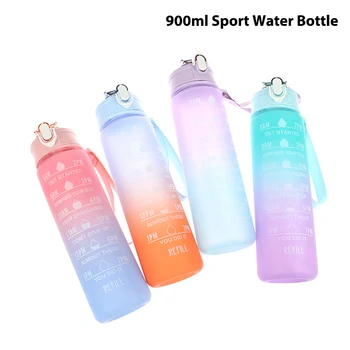 Спортивная бутылка для воды объемом 900 МЛ, герметичные бутылки для питья, портативная бутылка для воды для путешествий на открытом воздухе, кувшины для фитнеса в тренажерном зале