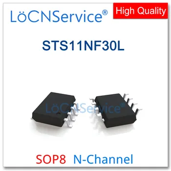 LoCNService 50ШТ 500ШТ SOP8 STS11NF30L N-канальный высококачественный STS