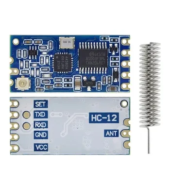 Модуль Беспроводного Последовательного Порта HC-12 433MHz SI4438/4463 1000m С Антенной Заменяет Bluetooth
