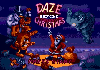 Игровая карта Daze Before Christmas 16bit MD Для 16-битных Консолей Sega MegaDrive Genesis