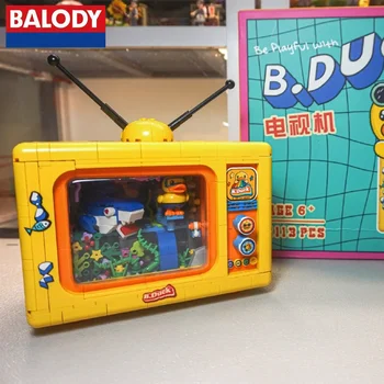 BALODY B.Duck TV строительные блоки собранные развивающие игрушки украшения Kawaii коллекция подарков на день рождения модель фигурка руки
