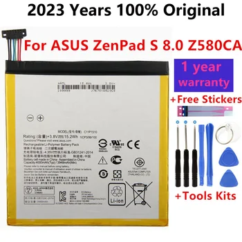 100% Оригинальный Планшетный Аккумулятор Большой Емкости C11P1510 Для ASUS ZenPad S 8.0 Z580CA 4000mAh Bateria + Наборы Инструментов