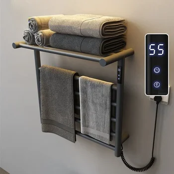 Термостатическая электрическая сушилка для полотенец, ванна, сенсорный дисплей, автоматический нагрев