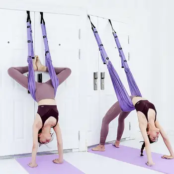 Воздушная веревка для йоги Растягивает ногу, расщепляет эластичную перекладину и наклоняется, чтобы растянуть тренажер для йоги в стойке на руках