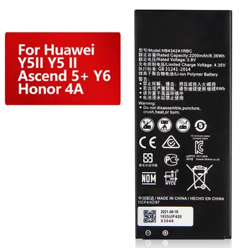 Сменный Аккумулятор телефона HB4342A1RBC Для Huawei Y5II Y5 II 2 SCL-TL00 Honor 4A Honor 5A Ascend 5 + Y6 LYO-L21 2200 мАч
