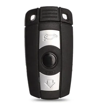 Jingyuqin Remote Car Key Fob Shell Для BMW 1 3 5 6 7 Серии E90 E60 E91 E92 E Series X6 Замена с Держателем Батареи/без него