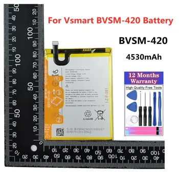 4530 мАч BVSM-420 Аккумулятор Для VSMART BVSM 420 BVSM420 Аккумулятор Мобильного Телефона Bateria Быстрая Доставка + Инструменты