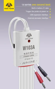 Тестовый Кабель Источника питания Постоянного Тока OSS W103A V8 V7 V6 Для iPhone 6-14 Pro Max Для Samsung Huawei Xiaoxmi Android Phone Power Boot Line