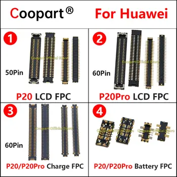 2 шт. Разъем для док-станции Micro USB порт для зарядки ЖК-дисплей Разъем для аккумулятора FPC для Huawei P20/P20 Pro на материнской плате flex 60pin