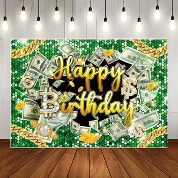 Гобелен с долларовой купюрой, Денежный гобелен, настенный гобелен, украшения для тематической вечеринки, фон для баннера на день рождения в казино, Фотобудка с бриллиантами