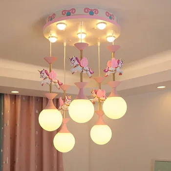 Фантазийные люстры для детской спальни, современные креативные светодиодные подвесные светильники для декора гостиной, потолочные светильники для освещения