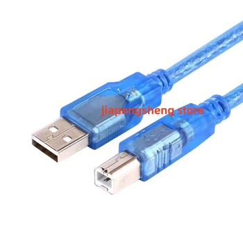 Новый кабель для передачи данных принтера USB2.0 с высокоскоростным квадратным соединением, кабель преобразования штекера A в штекер B с экранирующим магнитным кольцом