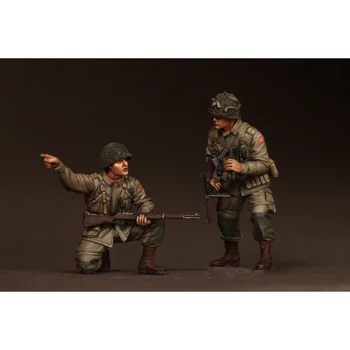 Набор моделей из смолы в масштабе 1/35, моделирующий военного солдата США, 2 миниатюрных игрушки в разобранном виде и неокрашенные GK