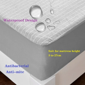 Полотенце флисовое Супер водонепроницаемое Покрытие матраса американского стандарта King Size для защиты от клещей, защитное покрытие кровати, не включая наволочку