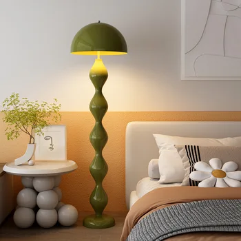 Торшер в виде гриба в средневековом стиле Nordic Simple Кремовый светодиодный торшер для гостиной Диван Домашний декор Стоячие светильники