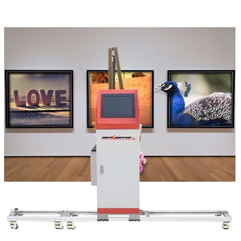 Настенный принтер 3d настенный принтер Вертикальная струйная печатная машина для настенных обоев Металлическая для внутренней наружной рекламы Настенная краска