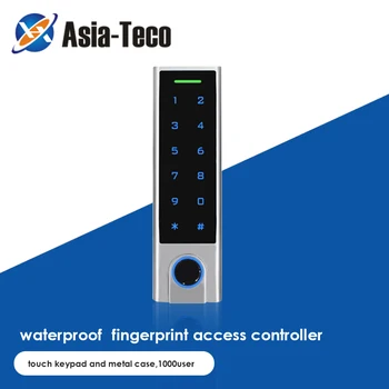 125 кГц Контроллер доступа Датчик отпечатков пальцев 1000 пользователей IP66 Водонепроницаемый сенсорный контроль доступа Fingerkey