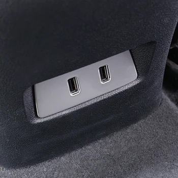 Автомобильный подлокотник Сзади USB порт зарядного устройства Комплект отделки панели для Mg Hs 2018 2019 2020 2021 2022 Аксессуары Запчасти для автостайлинга