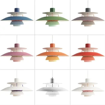 SOURA Nordic Креативный Подвесной Светильник Современные Красочные Светодиодные Лампы Светильники для Украшения Домашней Столовой