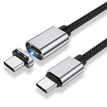 Кабель USB C Магнитный USB Type C для ноутбука 5A провод для быстрой зарядки Type C